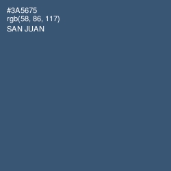 #3A5675 - San Juan Color Image